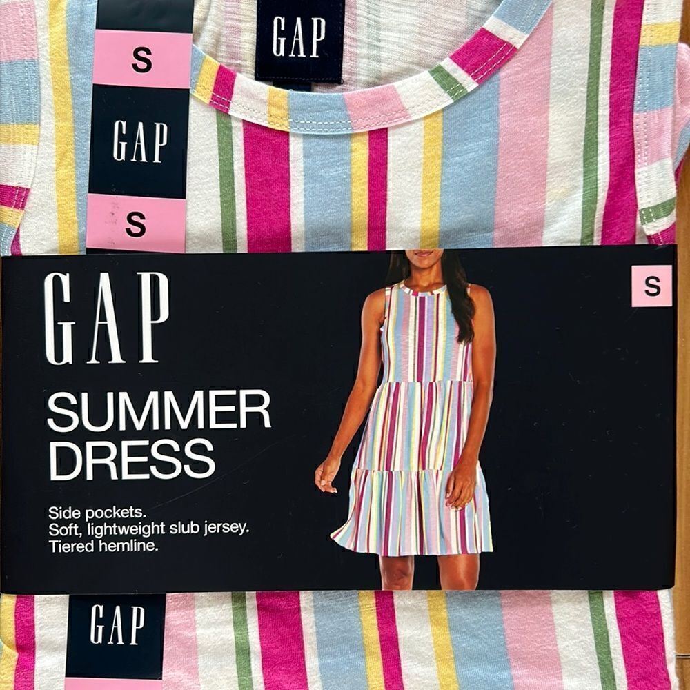 NEW Gap Multi Stripe Summer Dress